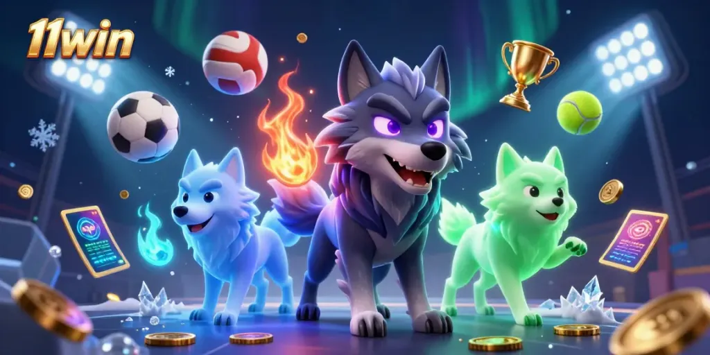 Engage with 11win's thrilling casino experience featuring dynamic gaming elements and mystical characters.