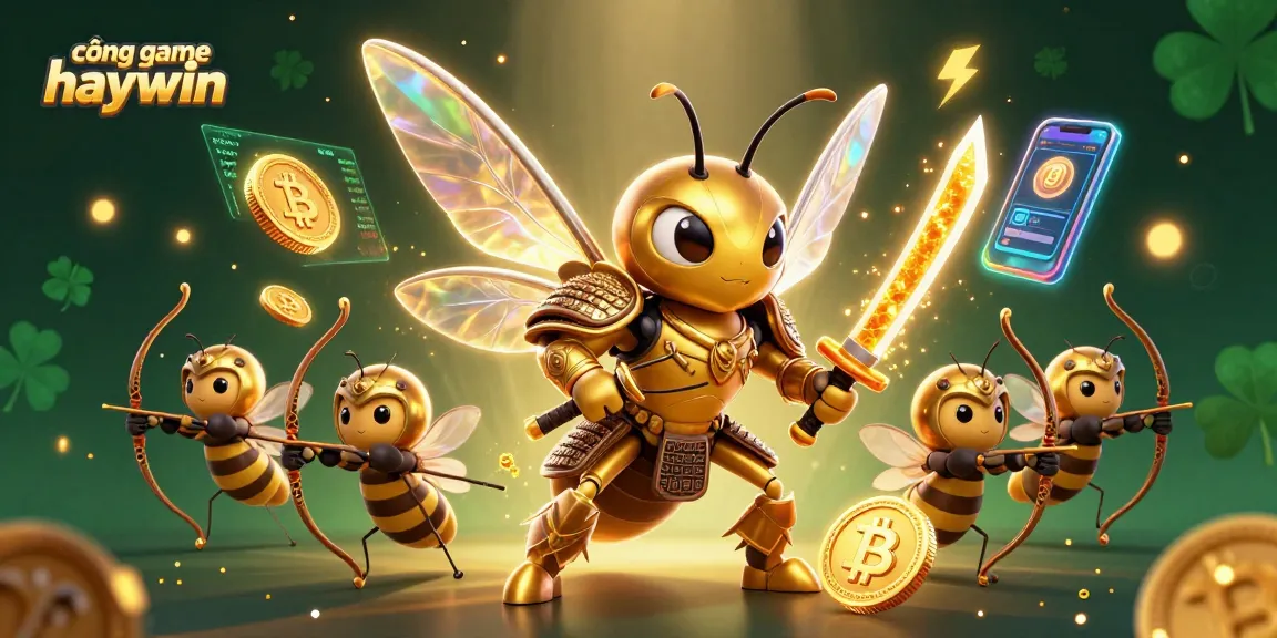 Experience dynamic gameplay at cổng game haywin with vibrant characters, money symbols, and immersive crypto elements.